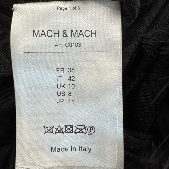 Mach & Mach Glass Embellished and Feather-Trim Mini Dress - Picture 14 of 16